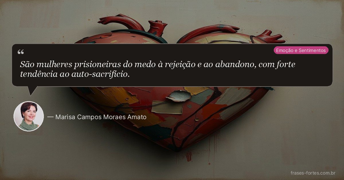 Frase de Marisa Campos Moraes Amato