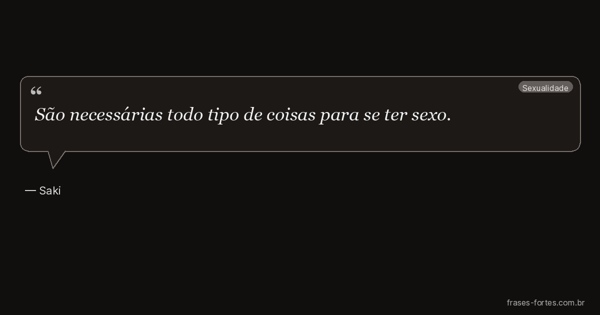 Frase de Saki