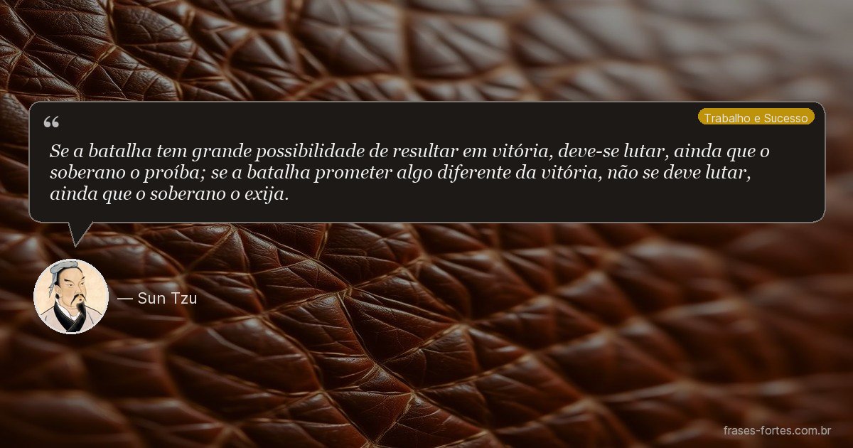 Frase de Sun Tzu