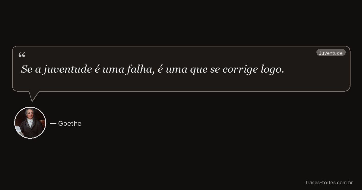 Frase de Goethe