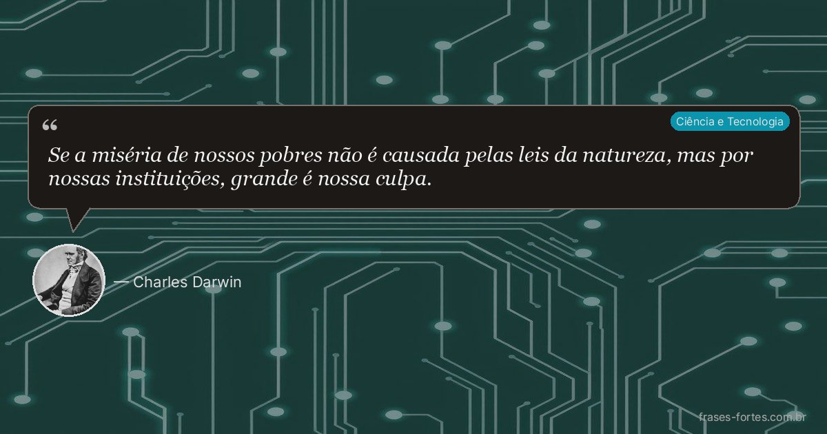 Frase de Charles Darwin