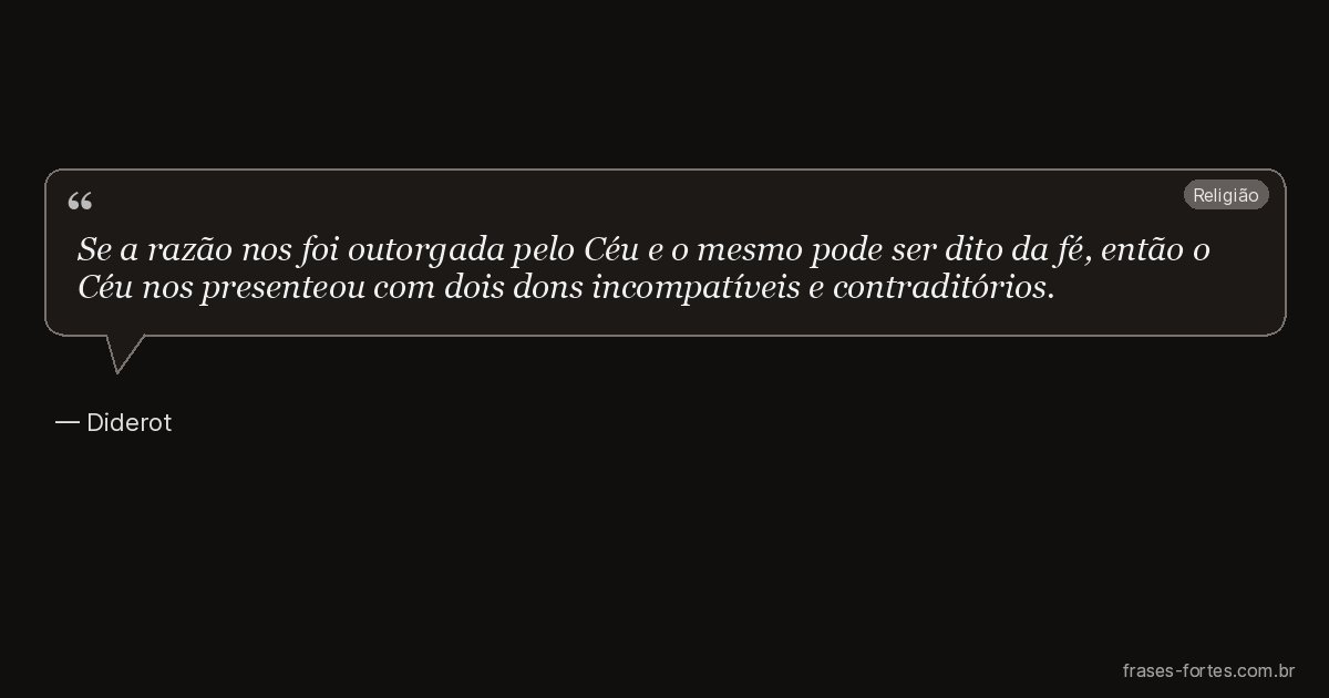 Frase de Diderot