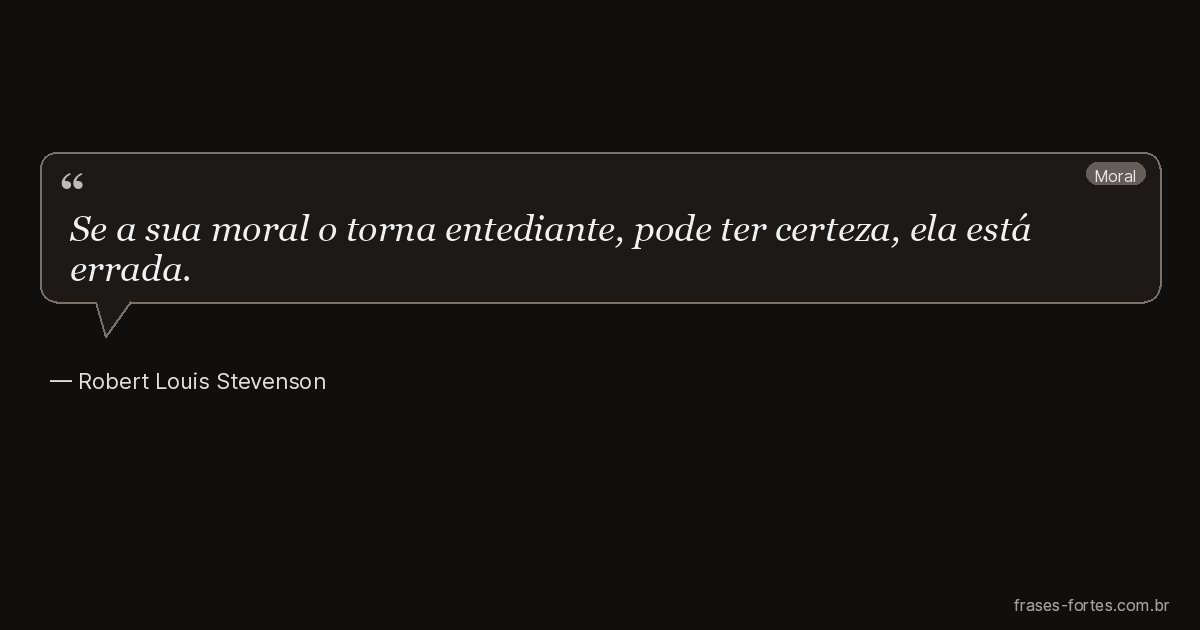 Frase de Robert Louis Stevenson