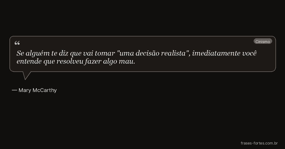 Frase de Mary McCarthy