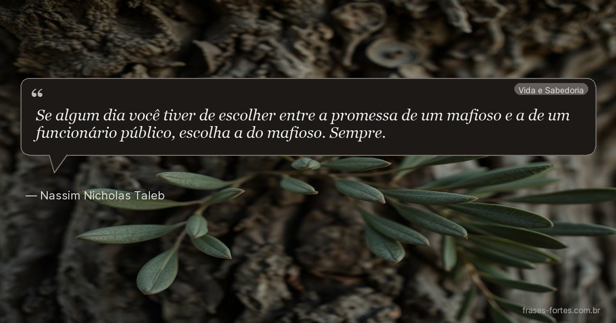 Frase de Nassim Nicholas Taleb