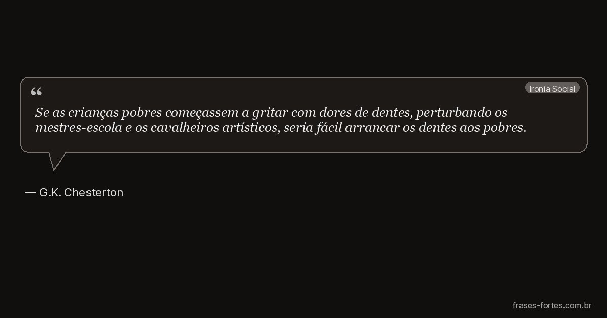 Frase de G.K. Chesterton