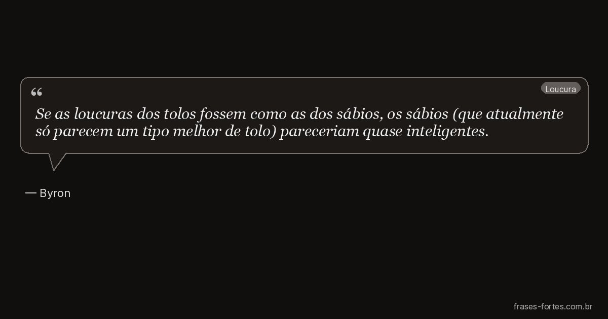 Frase de Byron