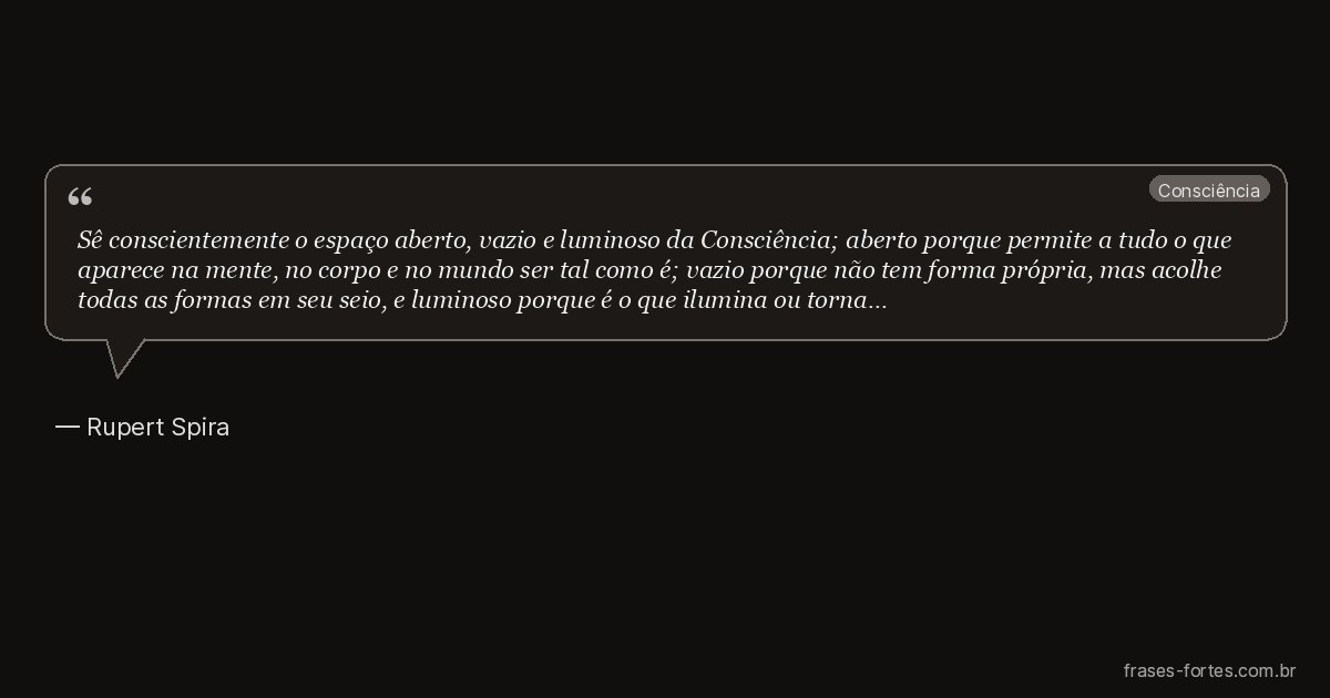 Frase de Rupert Spira