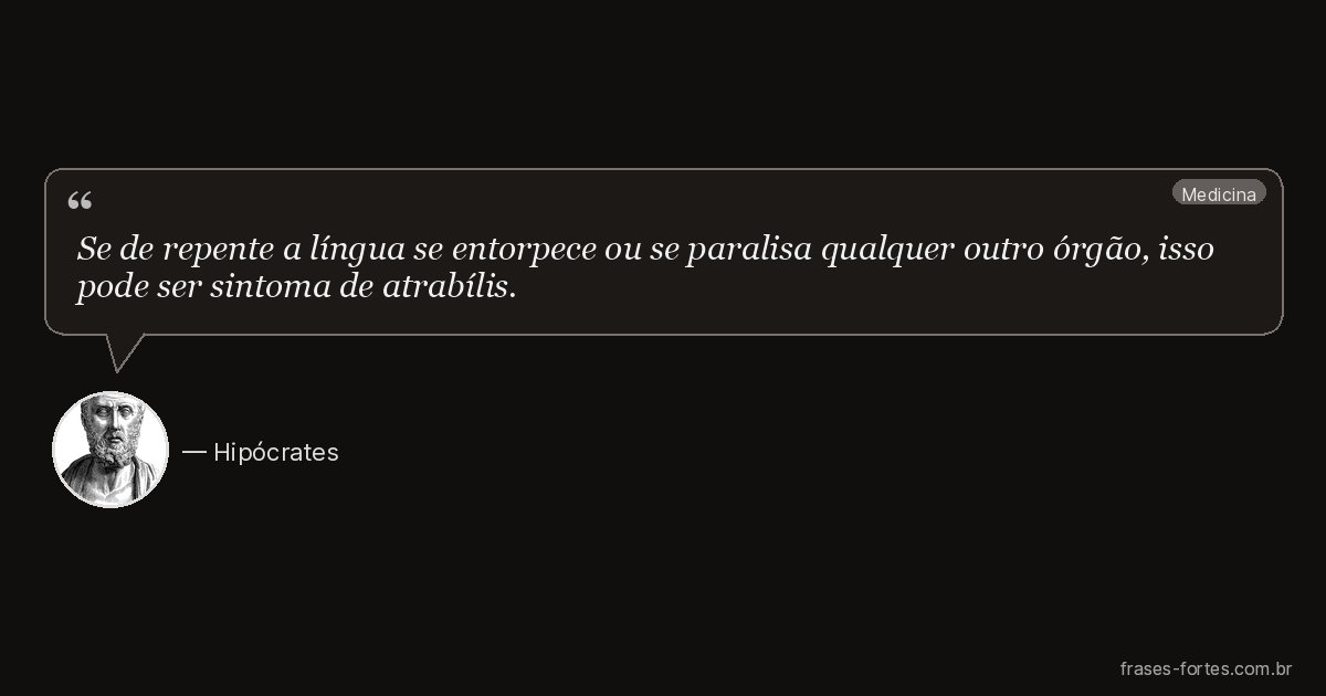 Frase de Hipócrates