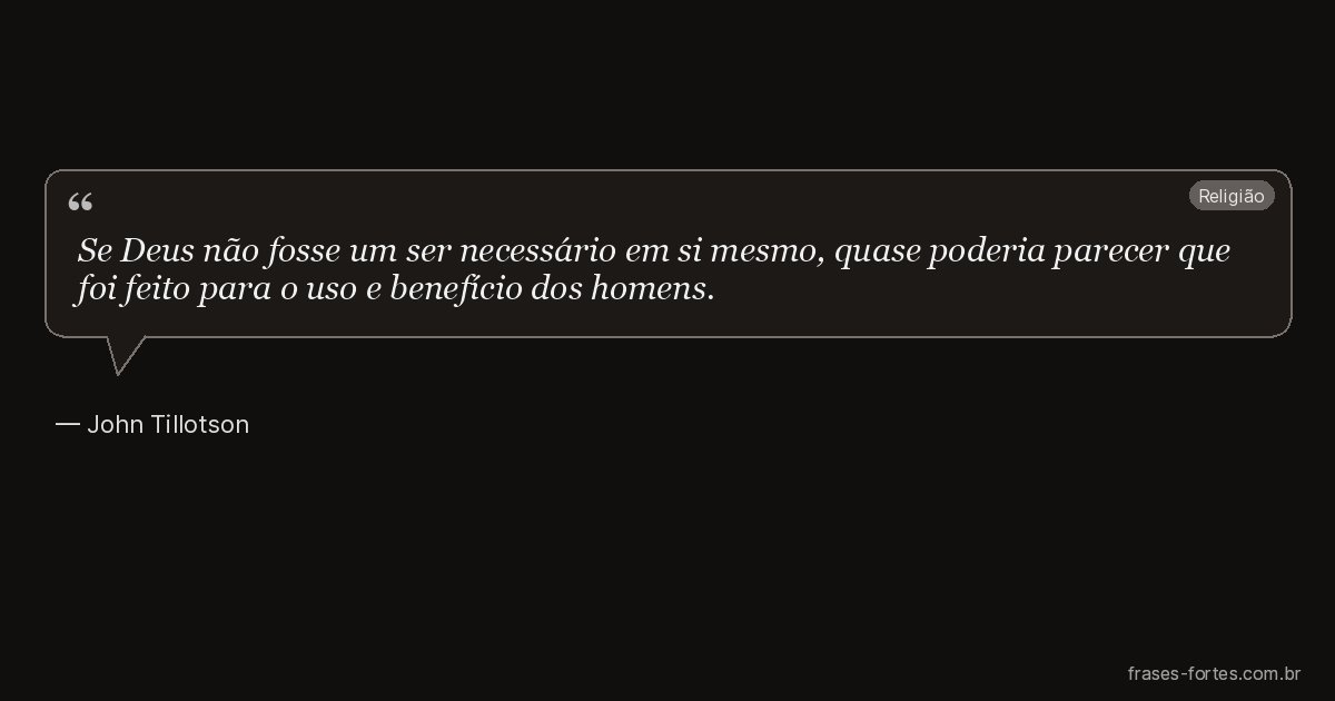 Frase de John Tillotson