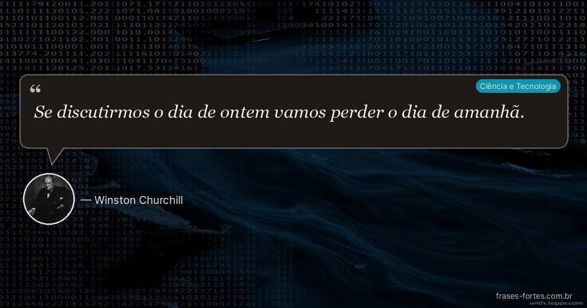 Frase de Winston Churchill