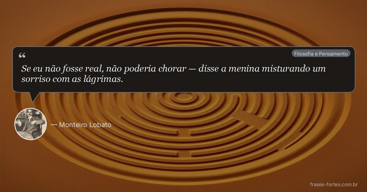 Frase de Monteiro Lobato