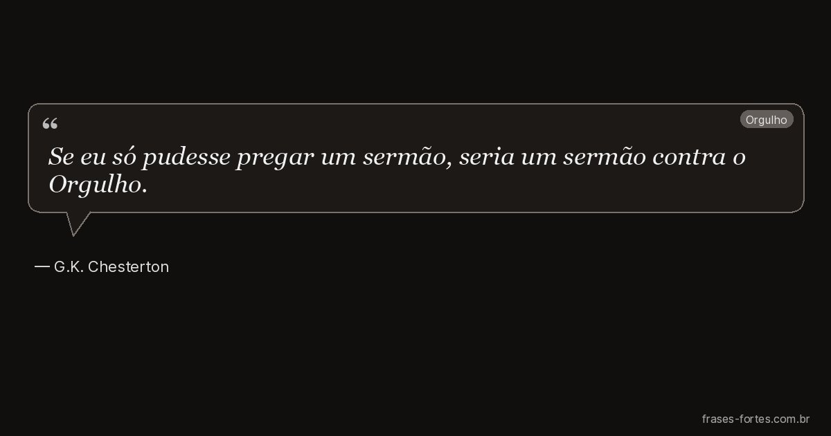 Frase de G.K. Chesterton