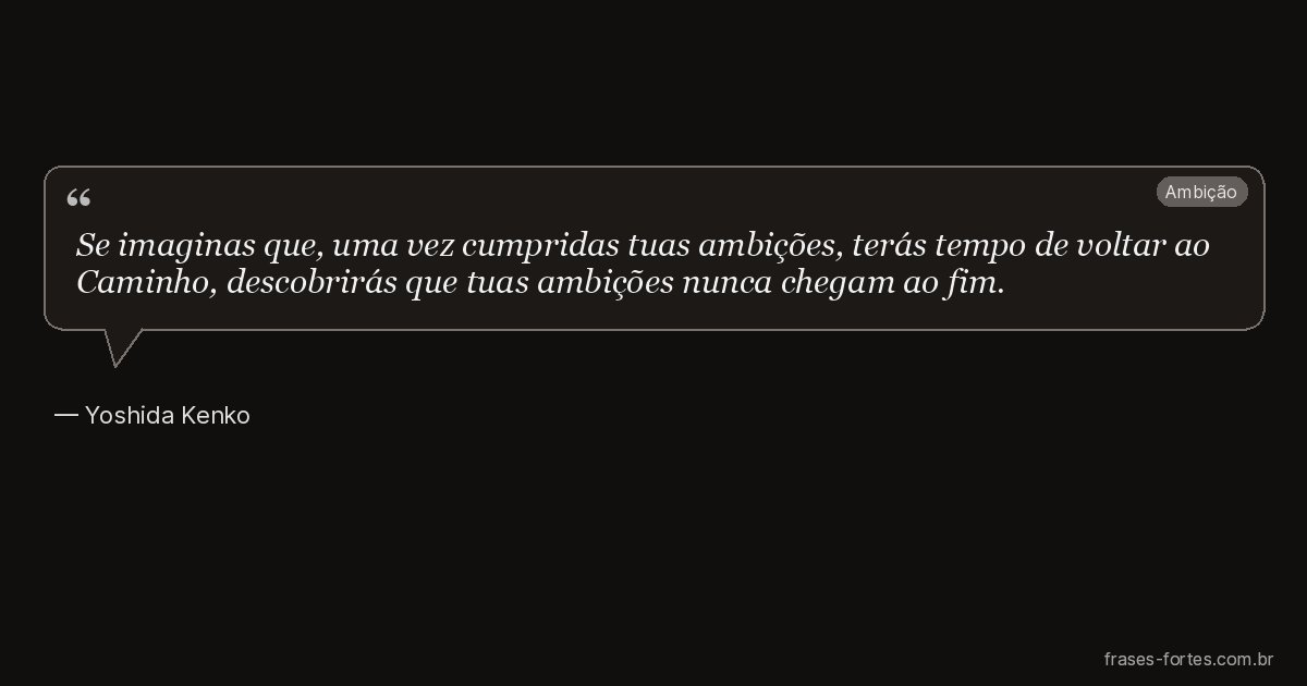 Frase de Yoshida Kenko