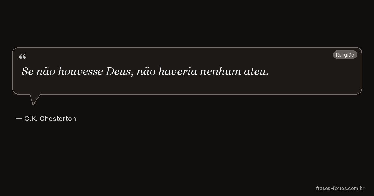 Frase de G.K. Chesterton