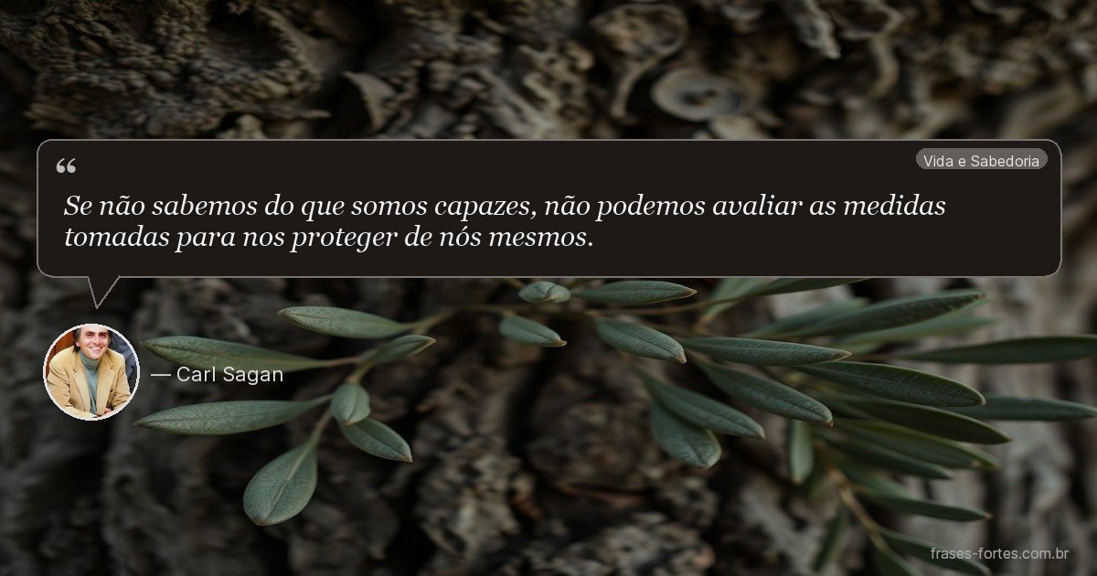 Frase de Carl Sagan