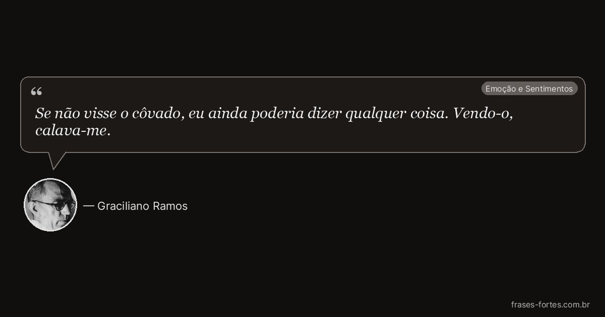 Frase de Graciliano Ramos