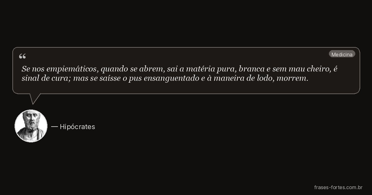 Frase de Hipócrates