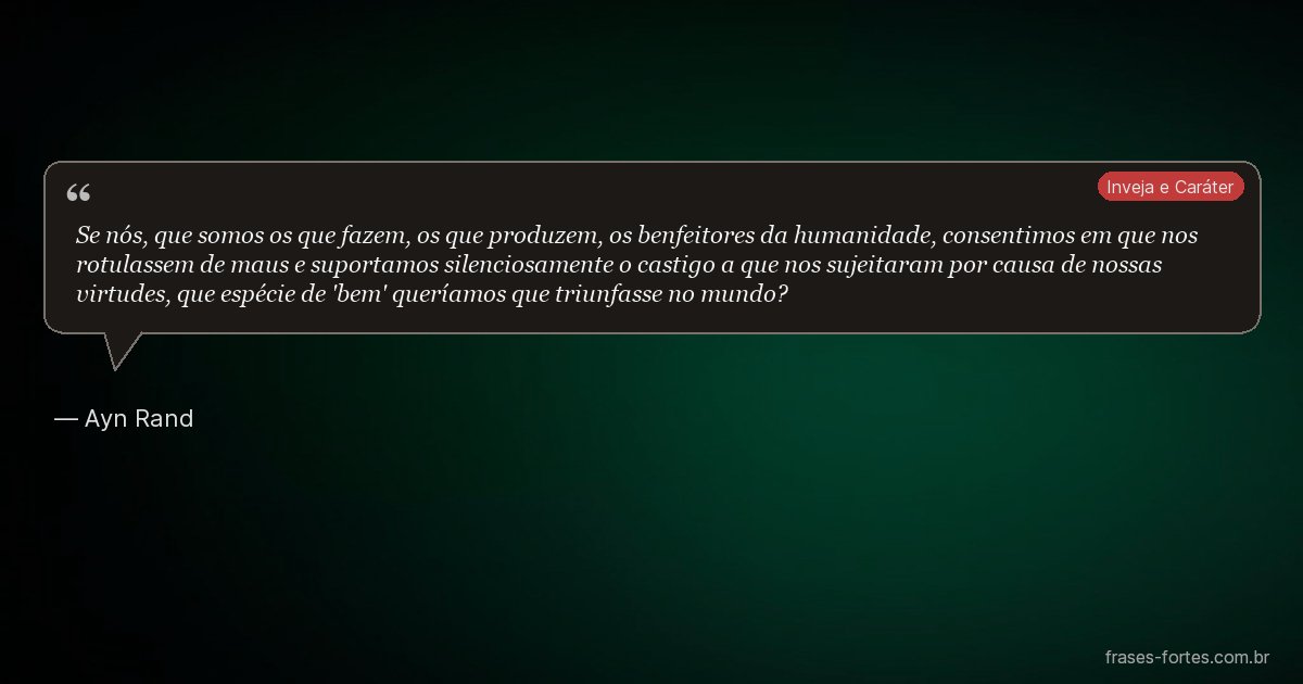 Frase de Ayn Rand