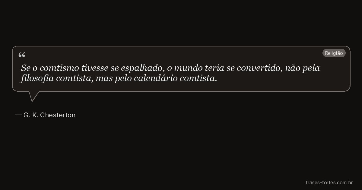 Frase de G. K. Chesterton