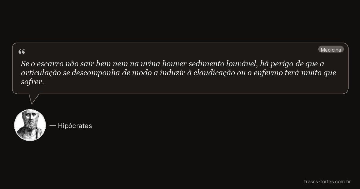 Frase de Hipócrates