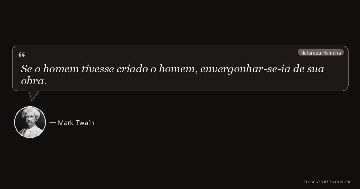 Frase de Mark Twain