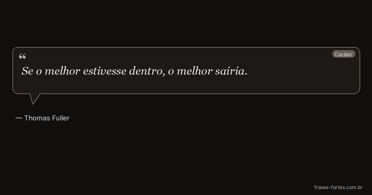 Frase de Thomas Fuller