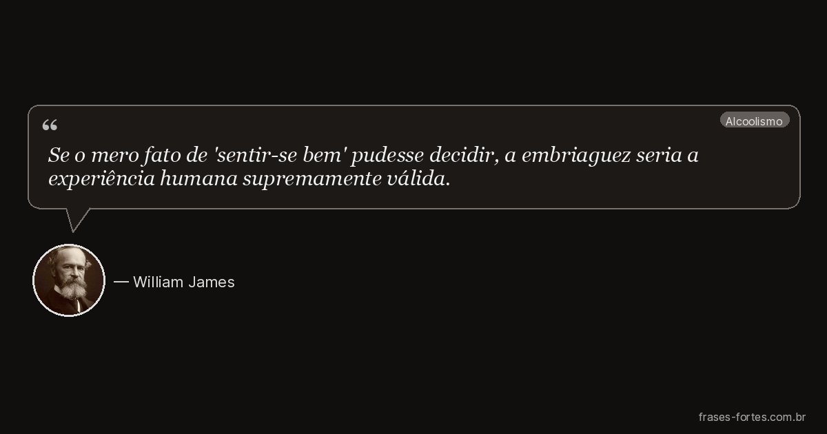 Frase de William James