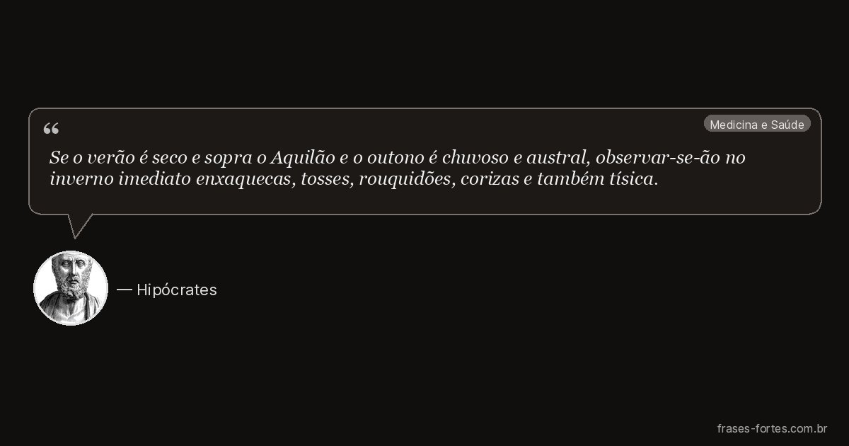 Frase de Hipócrates