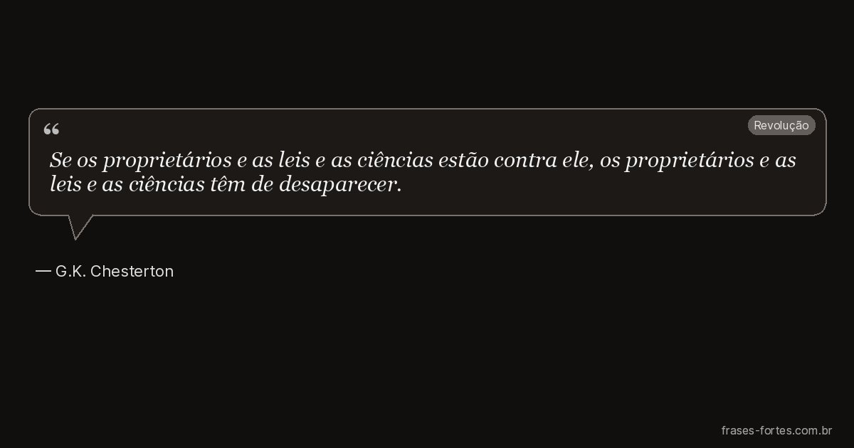 Frase de G.K. Chesterton