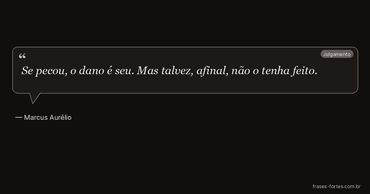 Frase de Marcus Aurélio