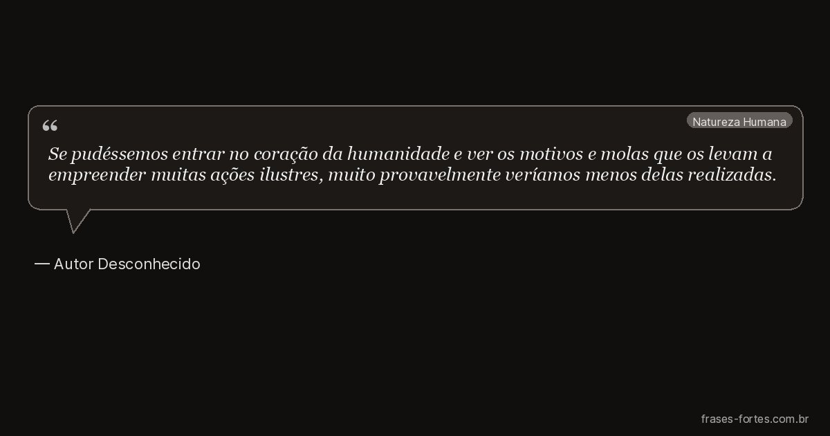 Frase de Autor Desconhecido