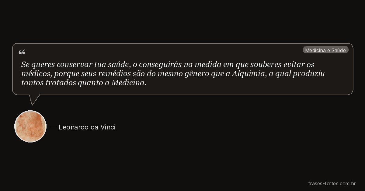 Frase de Leonardo da Vinci