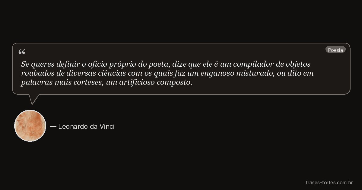 Frase de Leonardo da Vinci