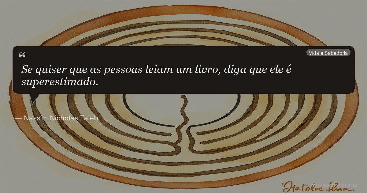 Frase de Nassim Nicholas Taleb