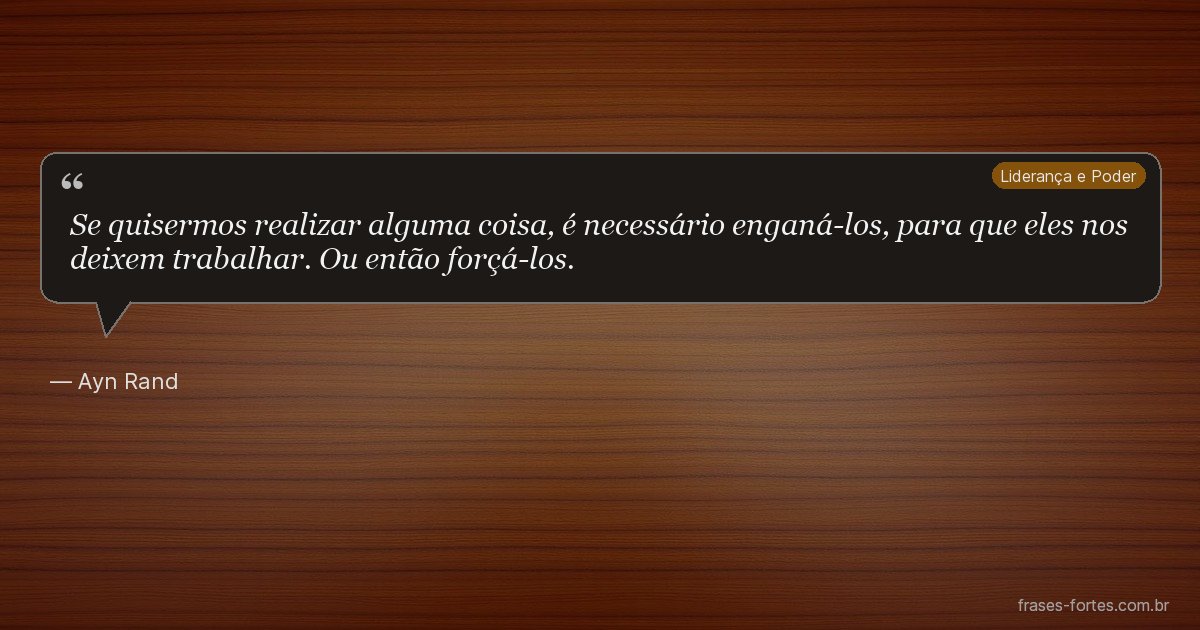 Frase de Ayn Rand