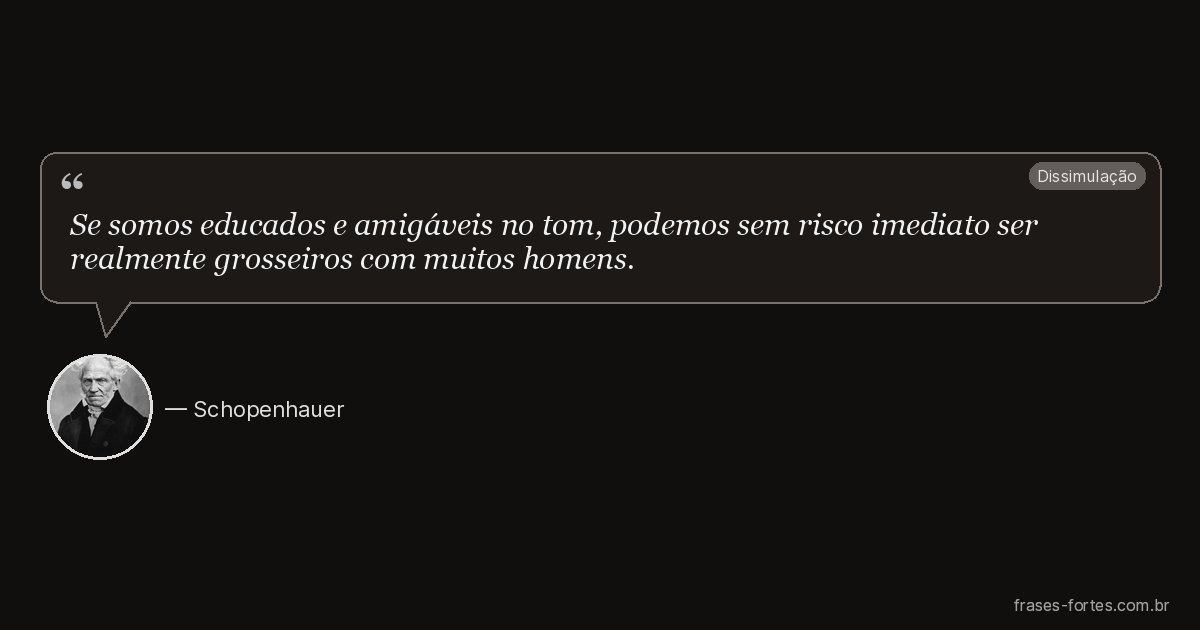 Frase de Schopenhauer