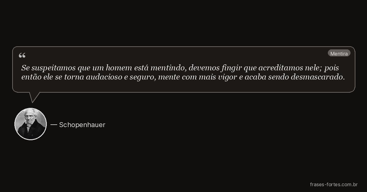 Frase de Schopenhauer