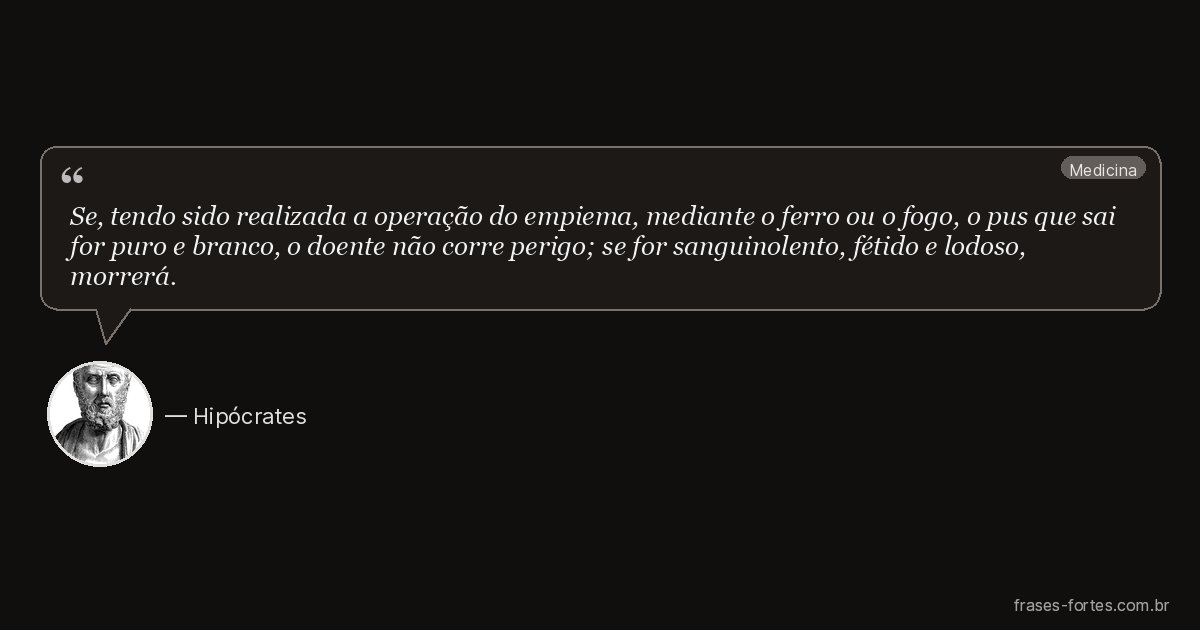 Frase de Hipócrates