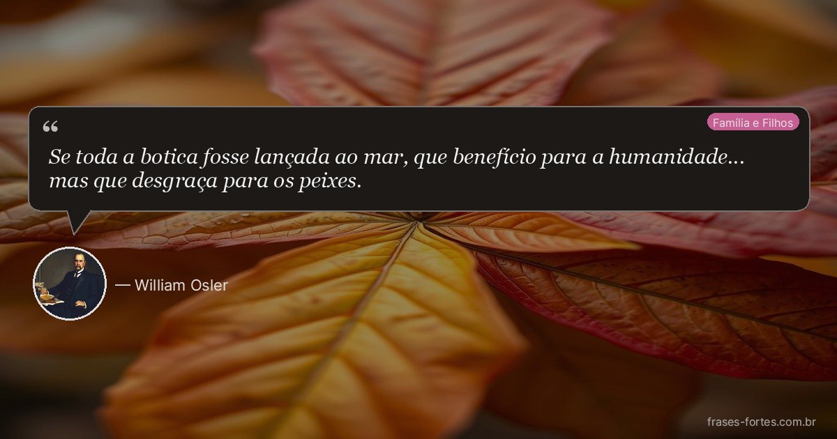 Frase de William Osler