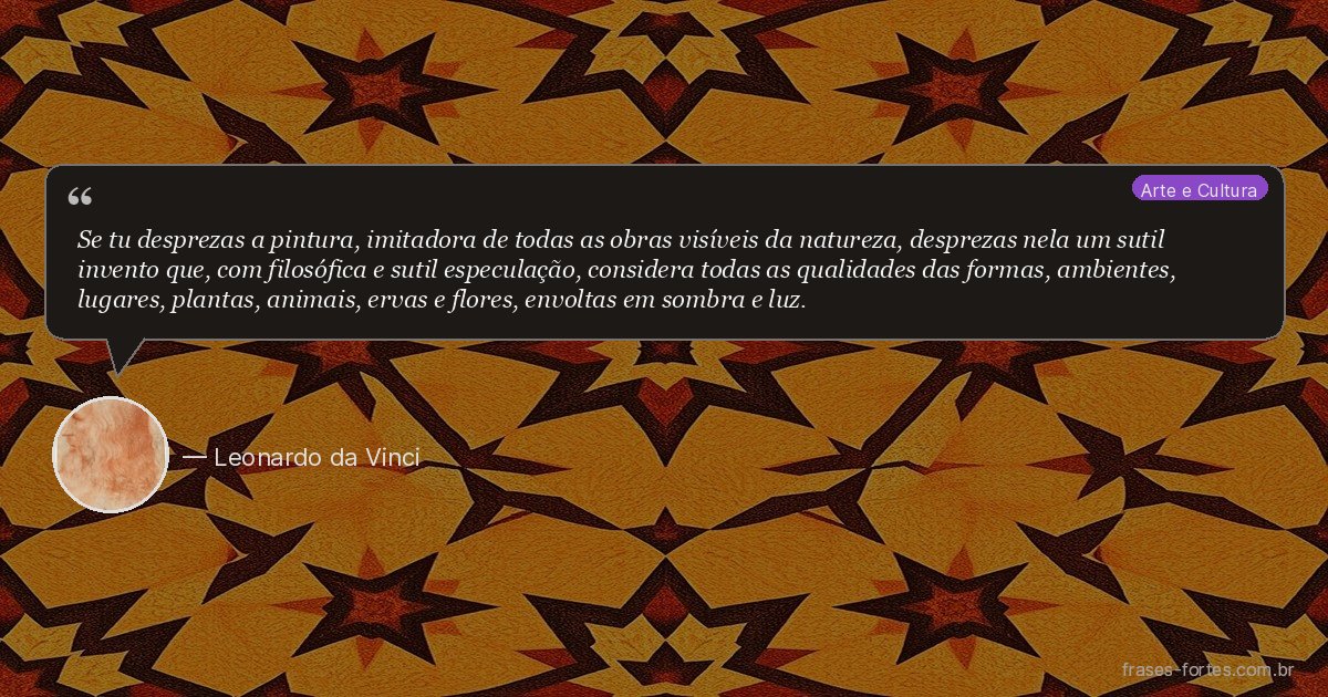 Frase de Leonardo da Vinci