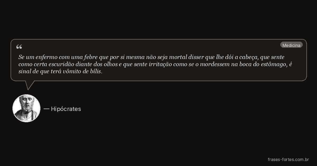 Frase de Hipócrates