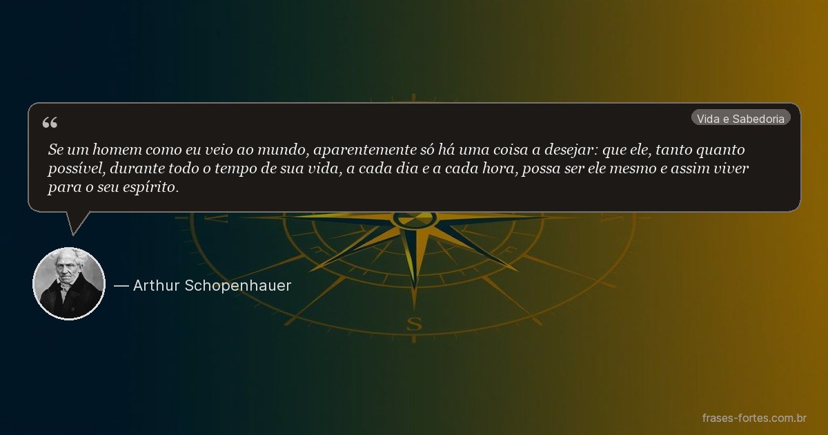 Frase de Arthur Schopenhauer
