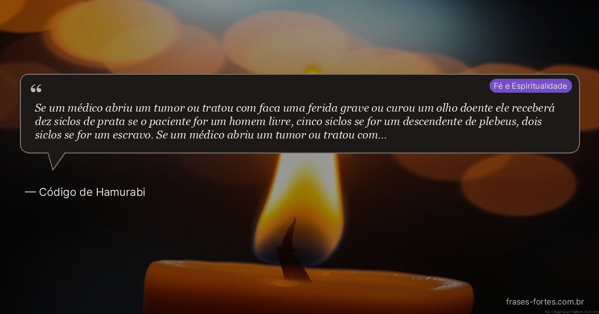 Frase de Código de Hamurabi