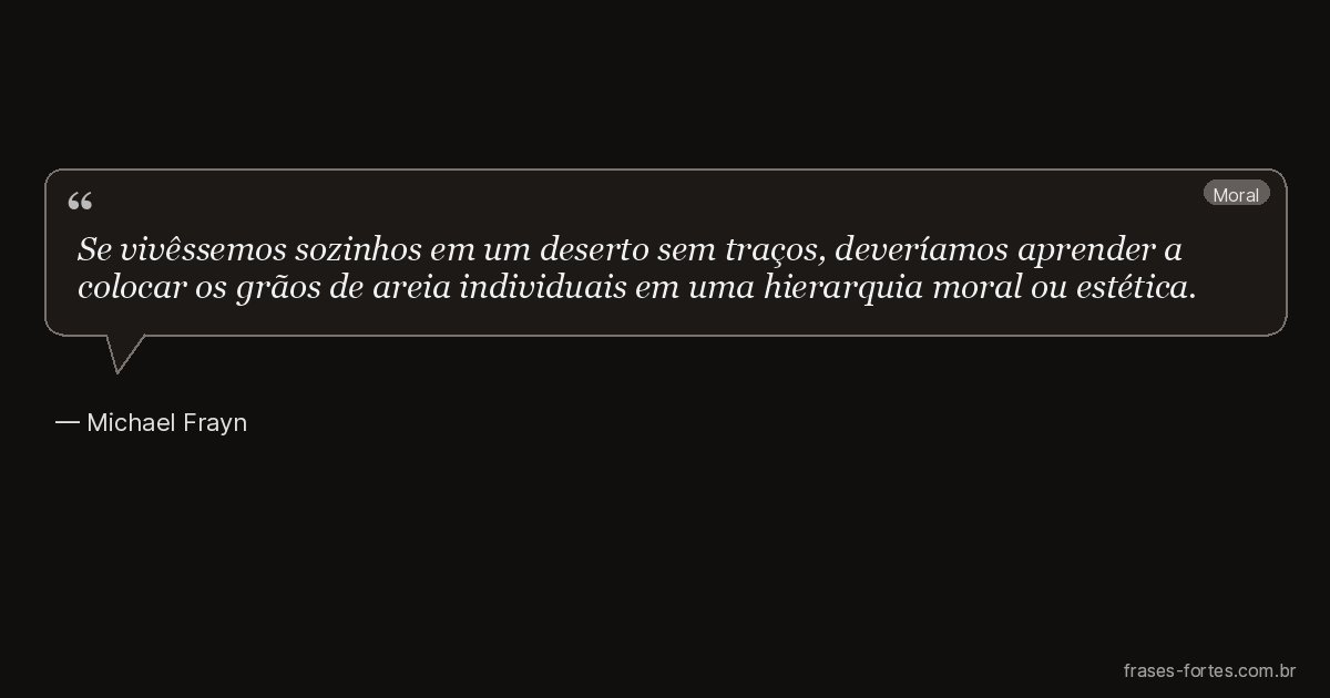 Frase de Michael Frayn