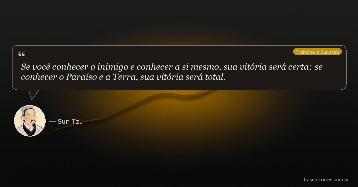 Frase de Sun Tzu