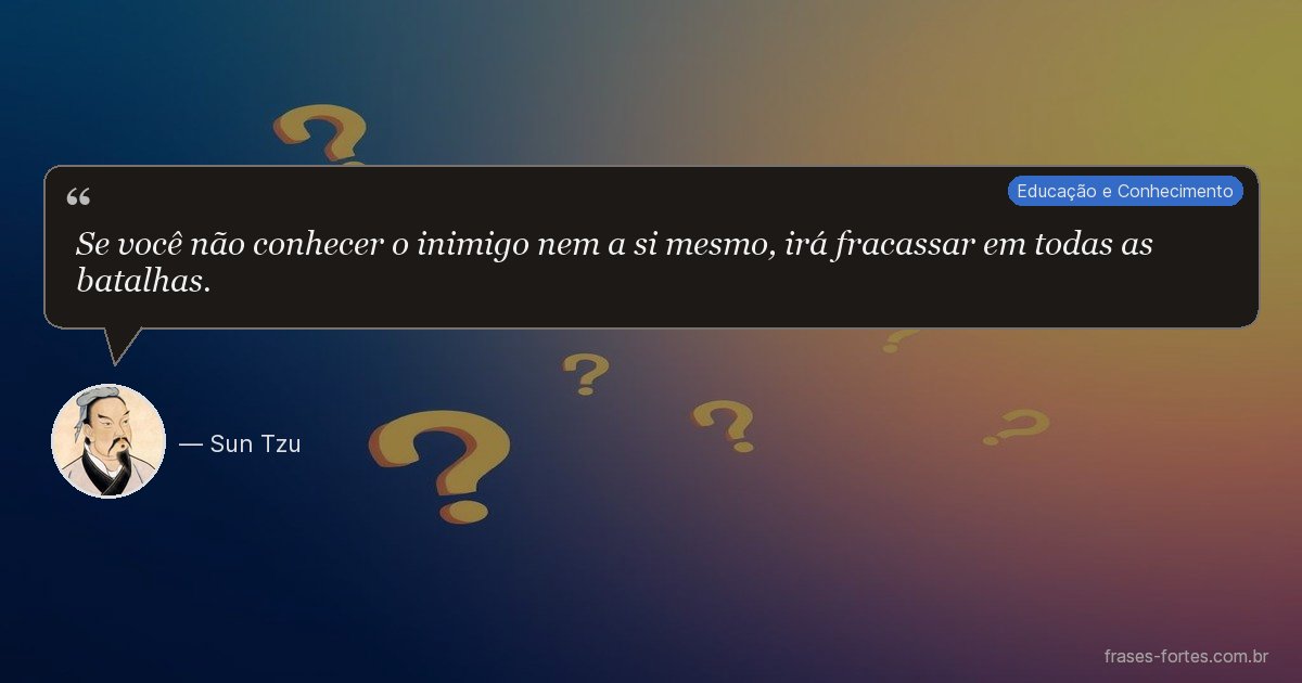 Frase de Sun Tzu
