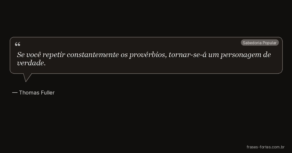 Frase de Thomas Fuller