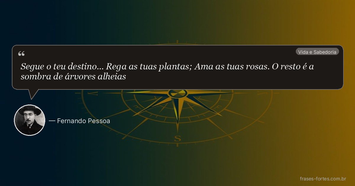 Frase de Fernando Pessoa