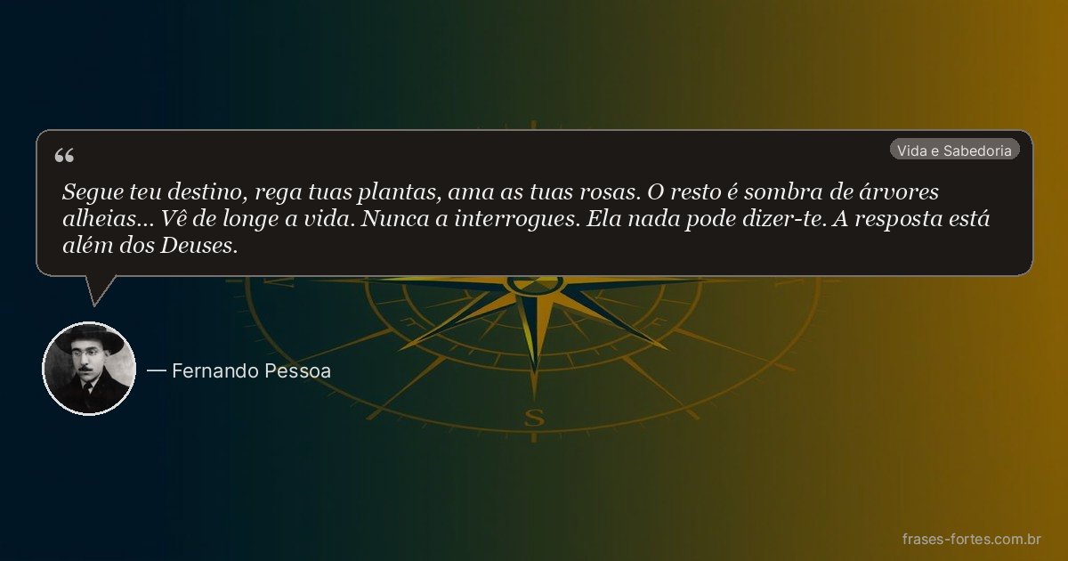 Frase de Fernando Pessoa